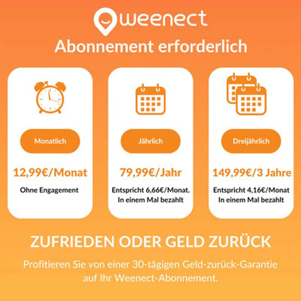 Weenect XS Traceur GPS pour chat noir et blanc - Localisation en temps réel - 15