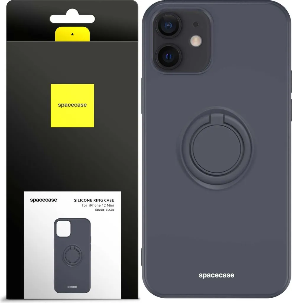 Soluzione Protezione iPhone 12 Mini: Cover SPACECASE Silicone Nero