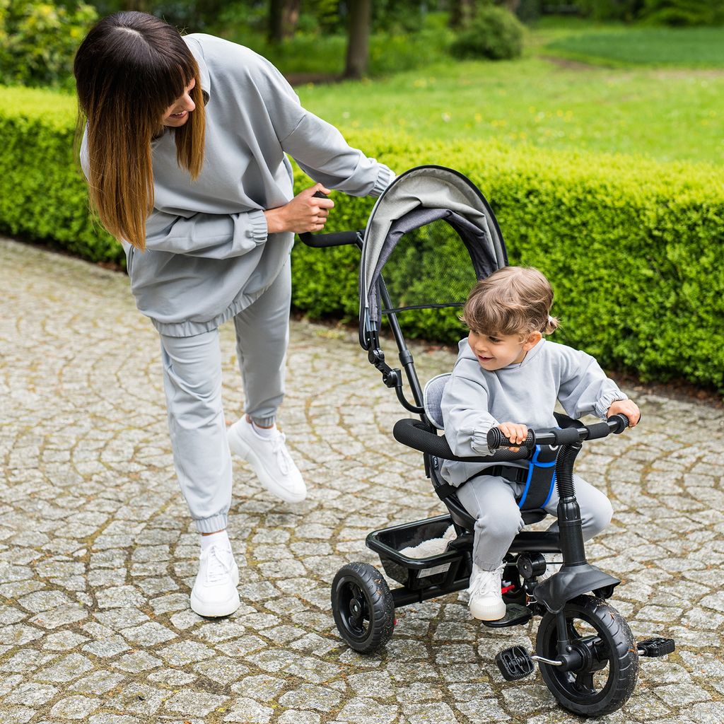 MoMi IRIS dětská tříkolka 5 v 1 - kočárek, rukojeť, od 9 Obrázek produktu 10