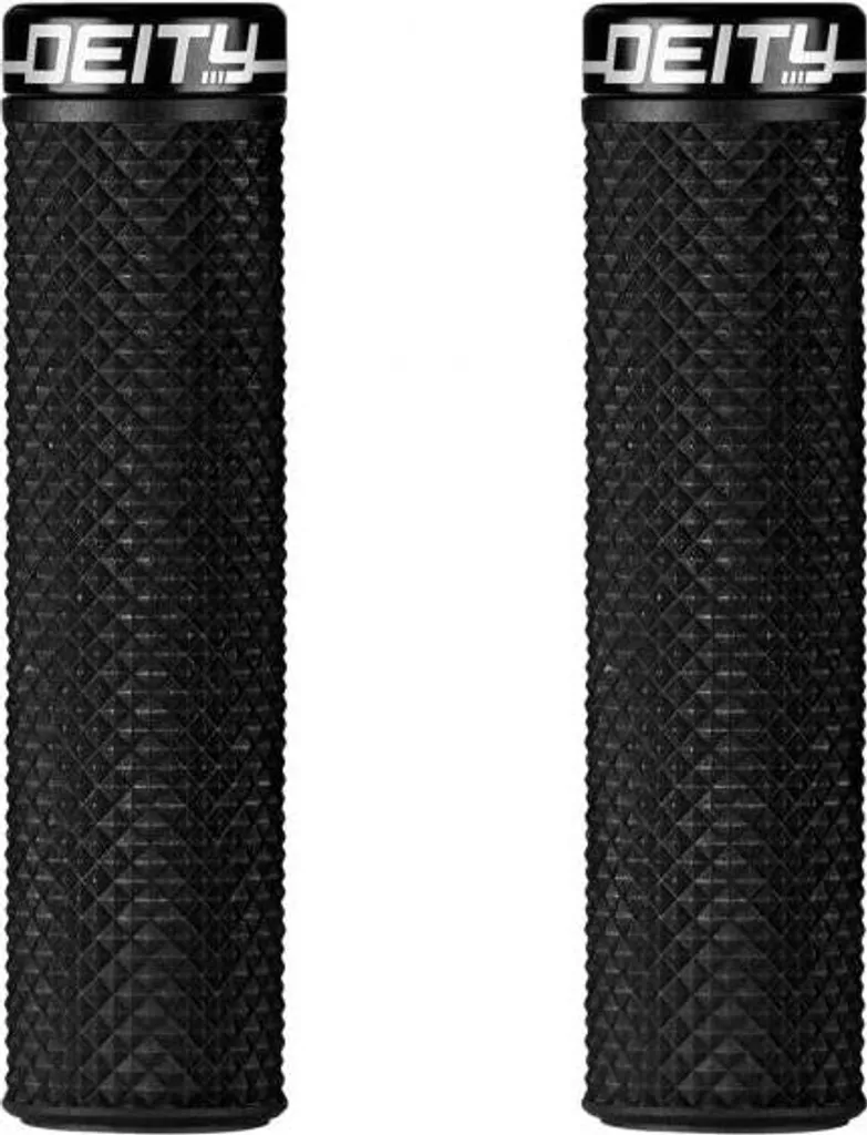 Grip VTT Deity Supracush Noir - Poignées de Vélo 133mm Diamètre 34mm