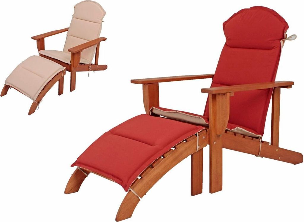 Adirondack Chair HARPER, mit Wendeauflage
