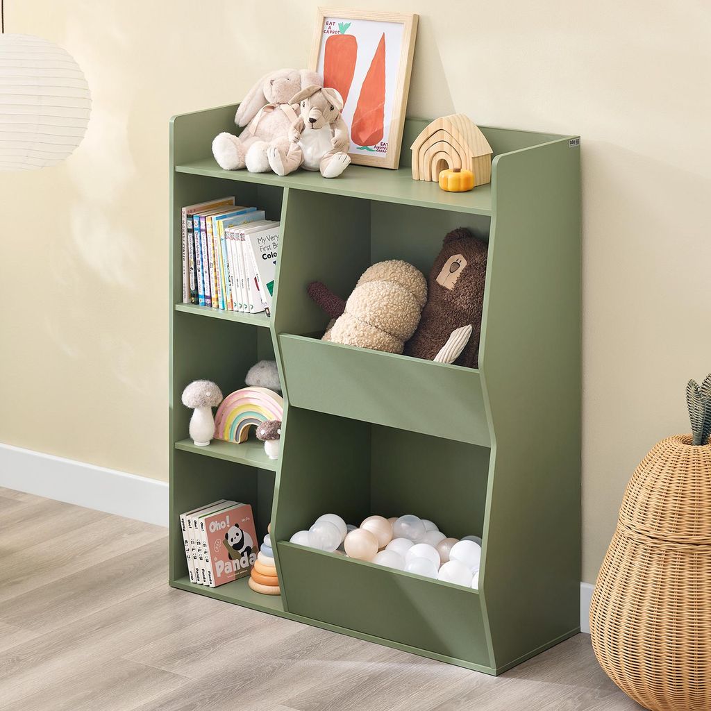 SoBuy Kinder Bücherregal Montessori Regal Kinderzimmer mit