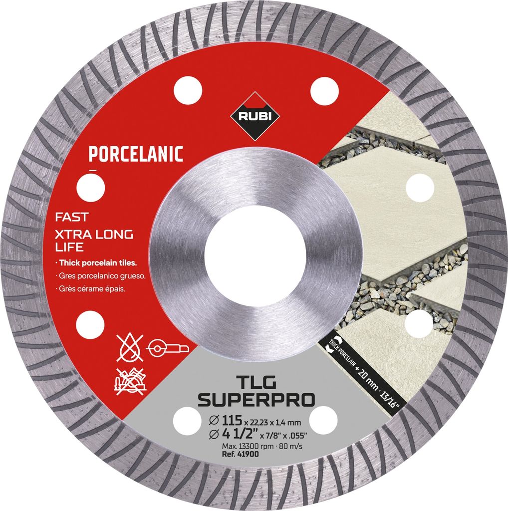 Rubi tarcza diamentowa tlg 125 superpro do ceramiki i kamienia