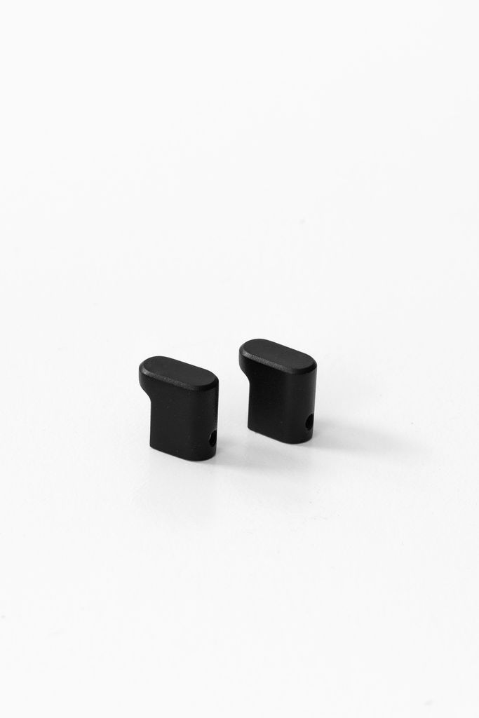 Handdoekhaken set van 2 – van gepoedercoat staal | Zwart | Productafbeelding 