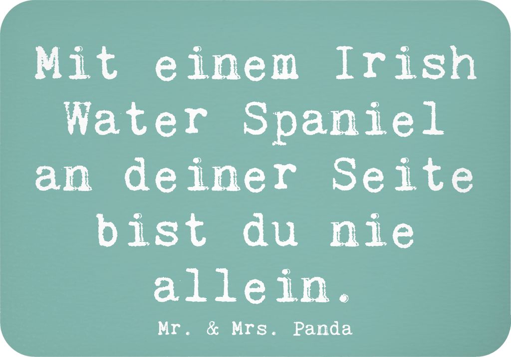 Mr. & Mrs. Panda magnet Spruch Irish Water Spaniel Begleiter - Meeresbrise - Geschenk, Wasserhund, whiteboardmagnet, Hunderasse, Hundeliebhaber, in...