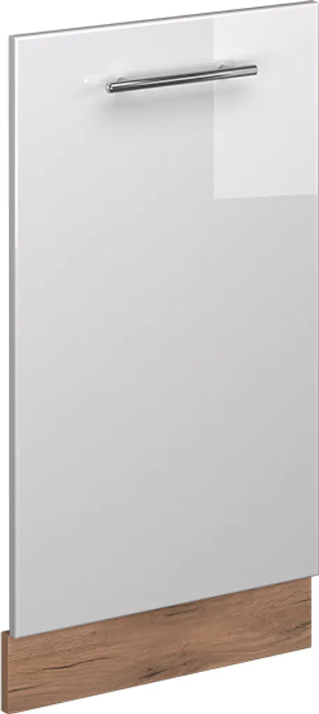 Pannello Lavastoviglie Vicco Fame-Line 45cm Bianco Lucido Quercia