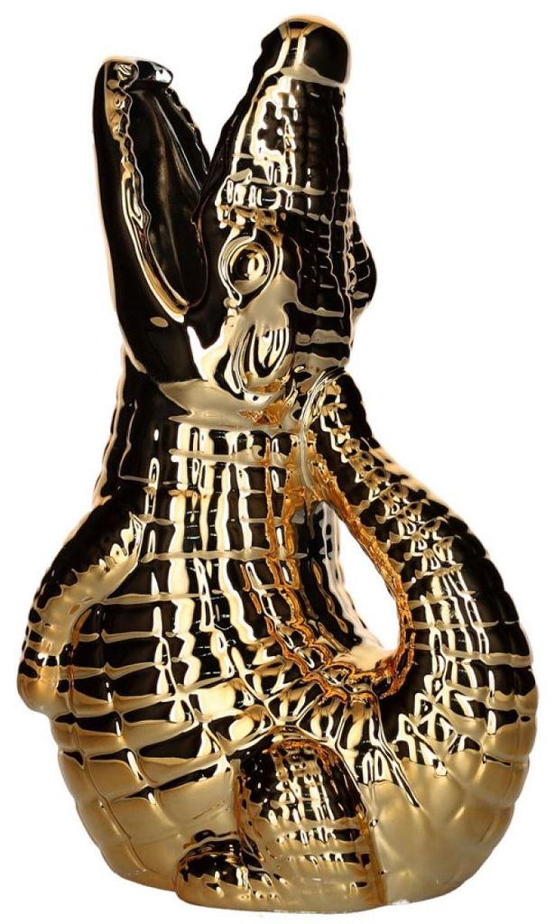 Gift Company Vase Krokodil Croco Gold Produktbild 
