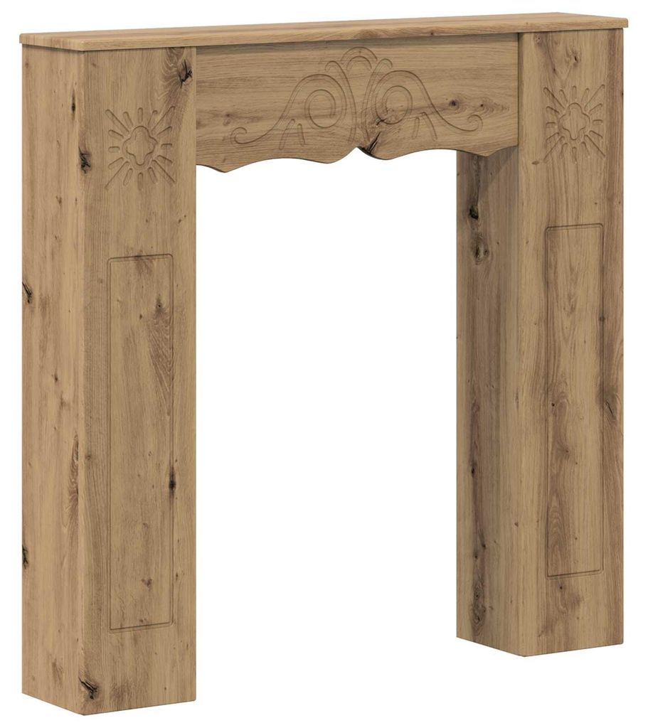 Obložení krbové vložky vidaXL, dekor Artisan Oak, 102 x 20 Obrázek produktu 
