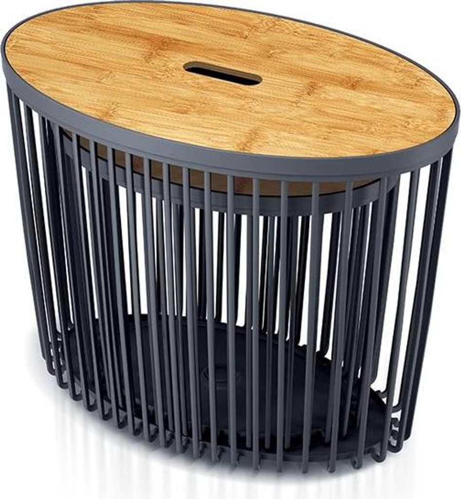 Prosperplast Korb CLUBO 2er Set Anthrazit