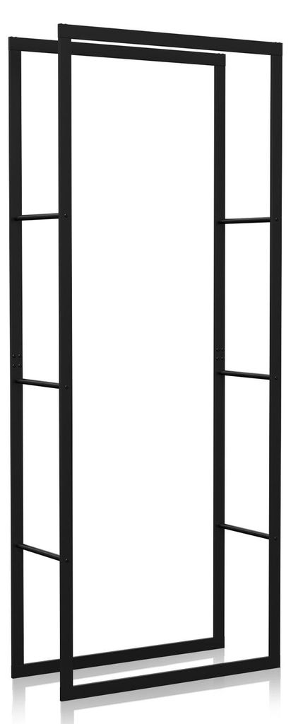 Étagère en métal noir Ikodm pour bois de chauffage, Image du produit 