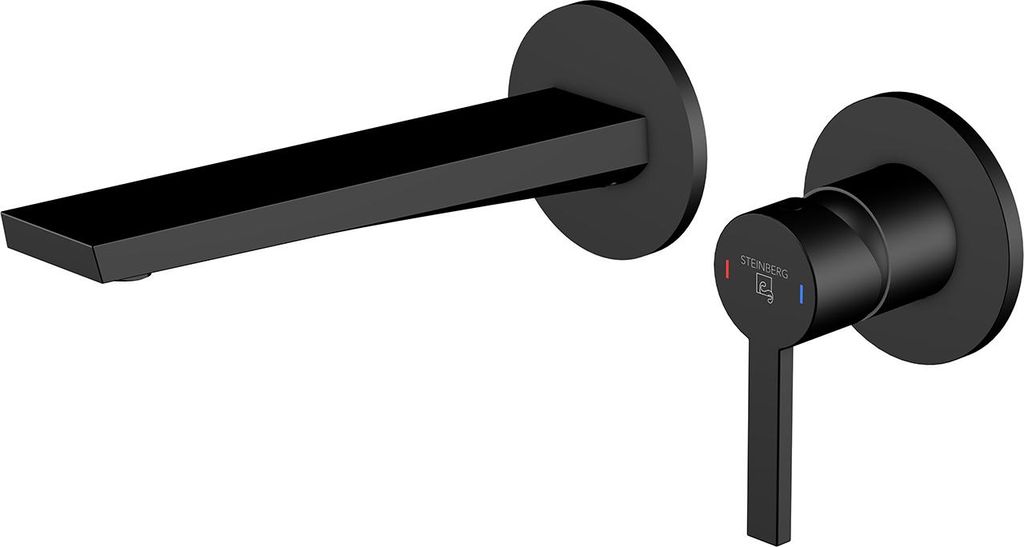 Steinberg Serie 260 Waschtischarmatur, Fertigmontageset, Unterputzmontage, Ausladung 205mm, 26018143S