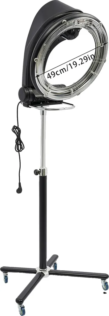 Sèche-cheveux professionnel infrarouge 950W - Matériel de coiffure Noir