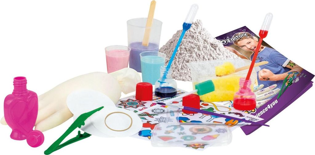 STEM-Tattoo-Set für Kinder, 60 temporäre Tattoos gestalten