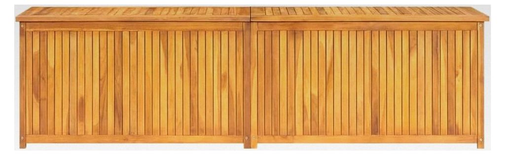 Gartenbox aus massivem Teakholz 200x50x55 cm