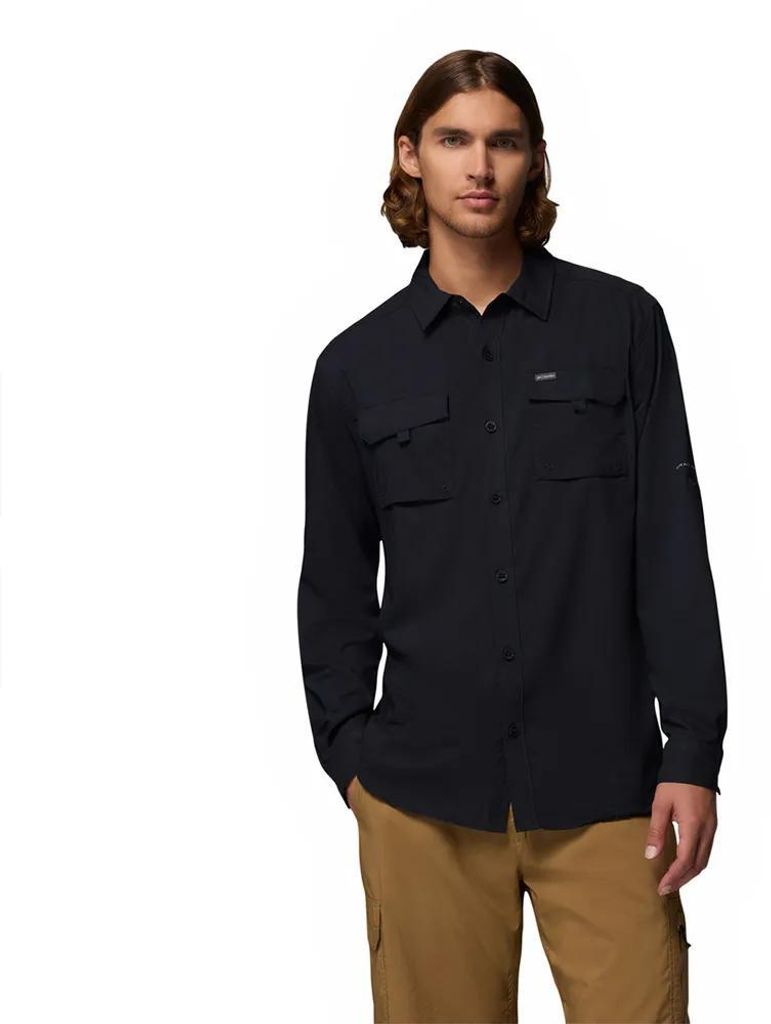 Columbia Silver Ridge Utility Ii Langarm-t-shirt Schwarz L Mann Schwarz L