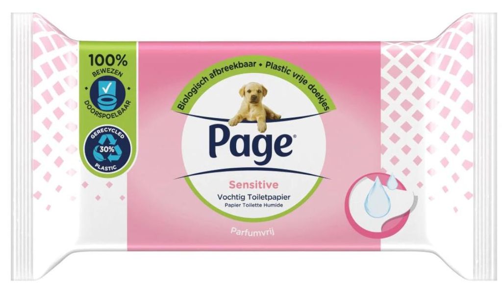 Page Feuchtes Toilettenpapier Nachfüllpackung Sensitive