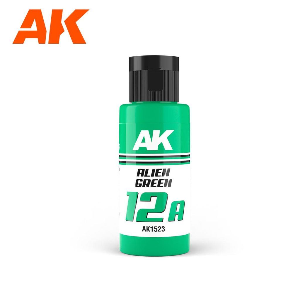 AK Interactive AK1523 - Dual Exo 12A - Alien Green 60Ml - Neu