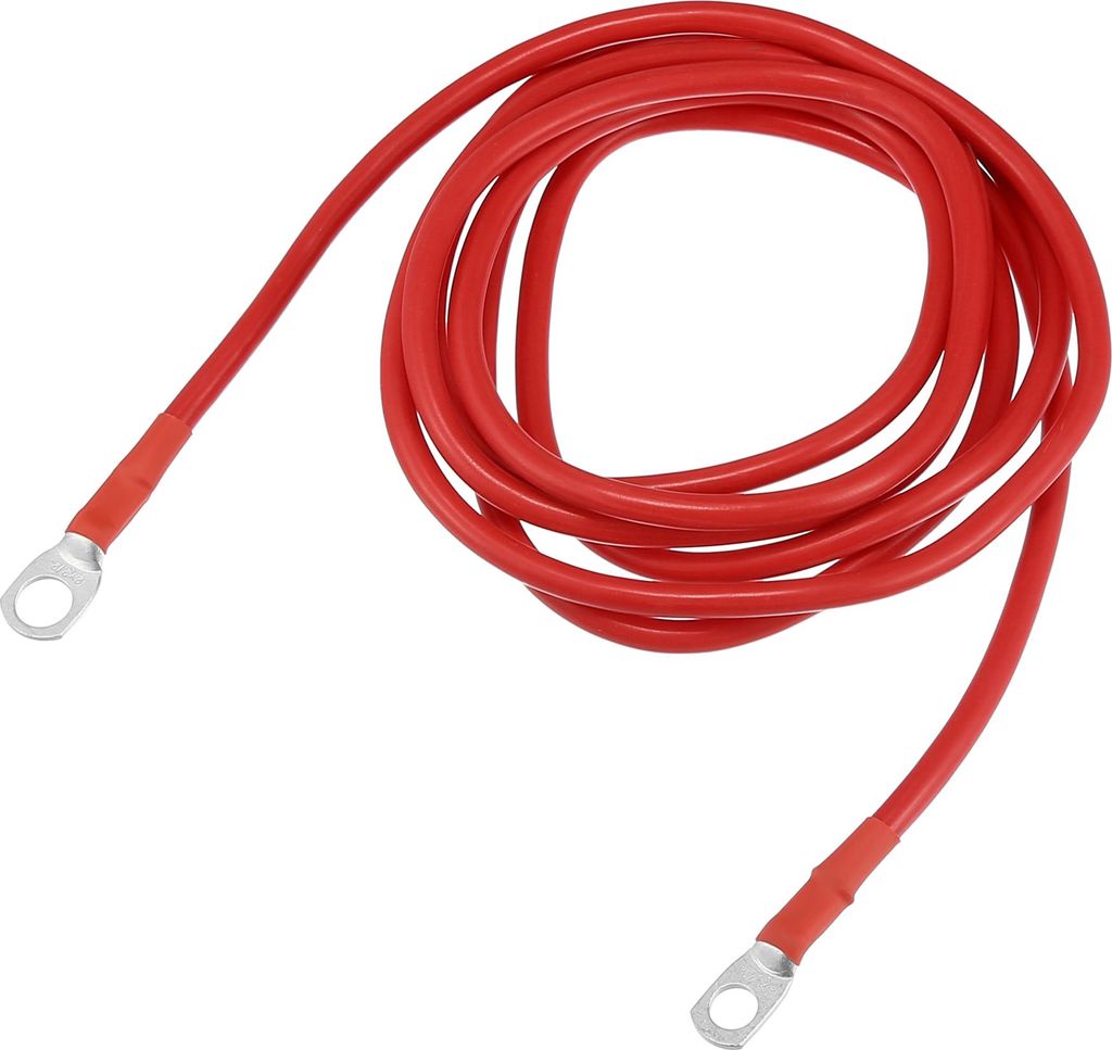 Auto Marine Batterie Inverter Kabel 8 AWG 5/16"-3/8" 8ft Robust | Batterie Kupferdraht Rot 1 Stück