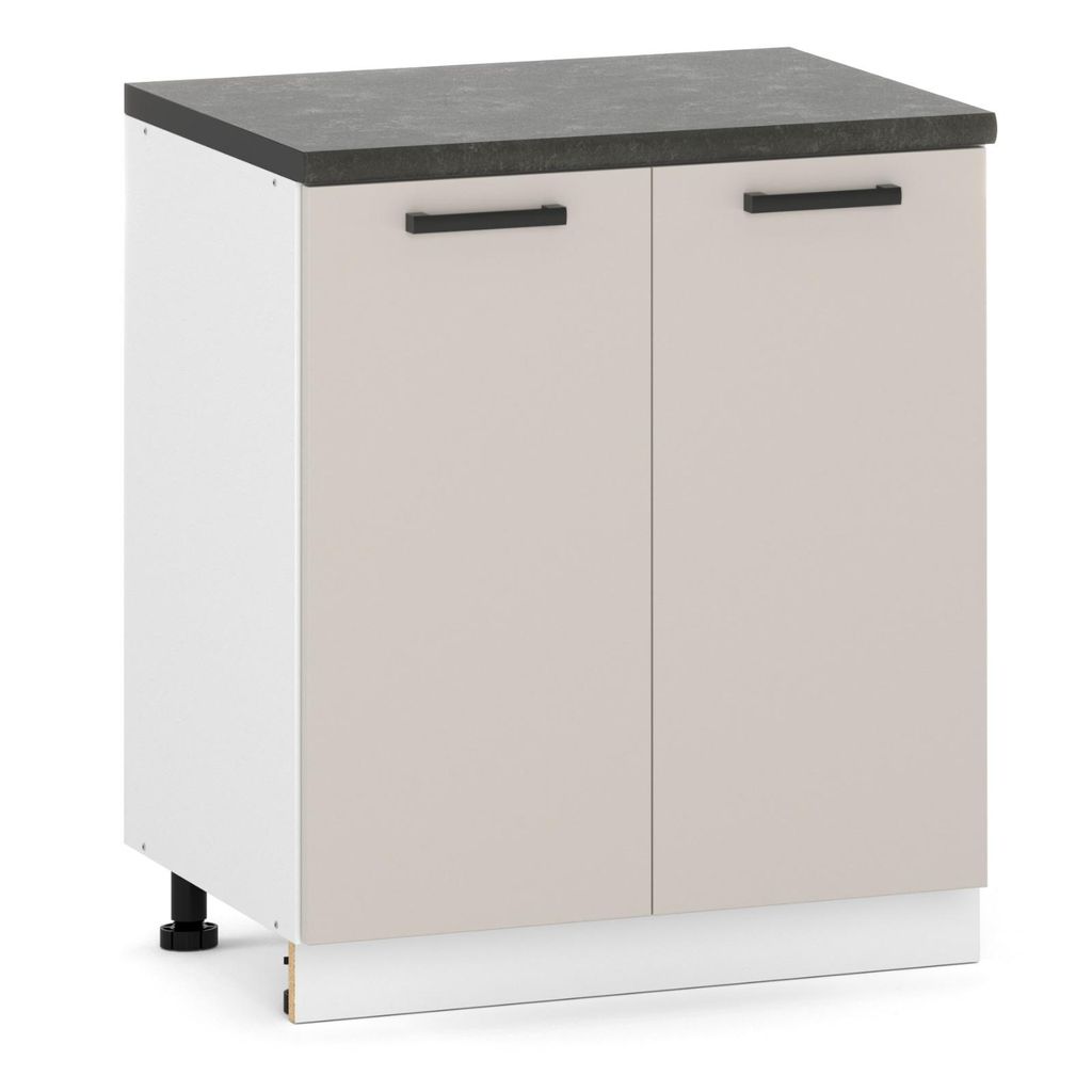 ULWEHOME Küchenunterschrank 80 cm Kaschmir, Küchenschrank Produktbild 
