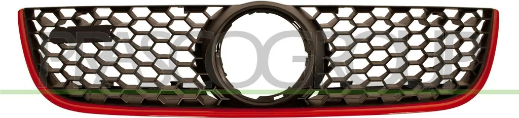 Calandre centrale pour Polo 9N - Grille de radiateur noire VG0222021