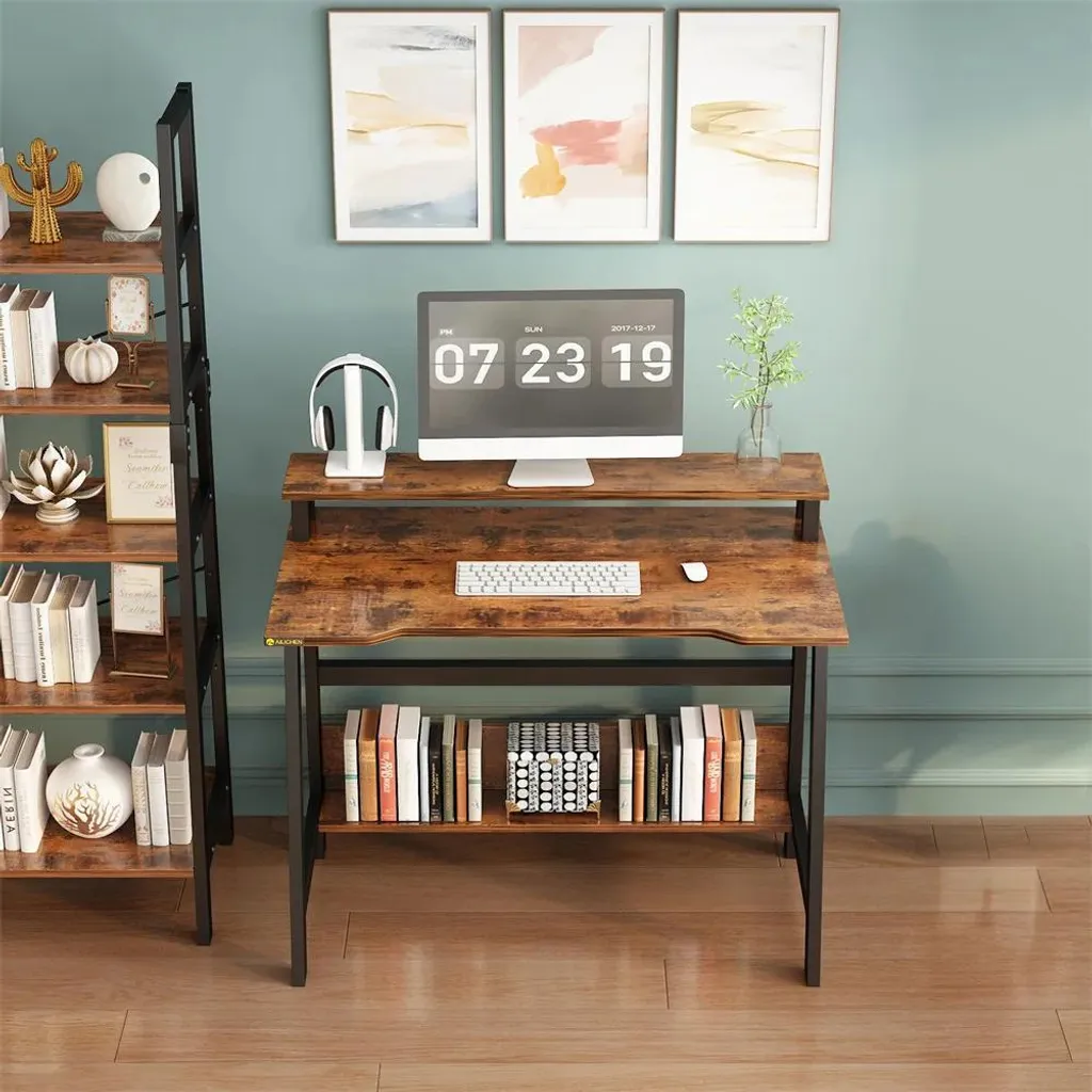 Petit bureau beige 80 cm : Solution idéale pour chambres exiguës - 9