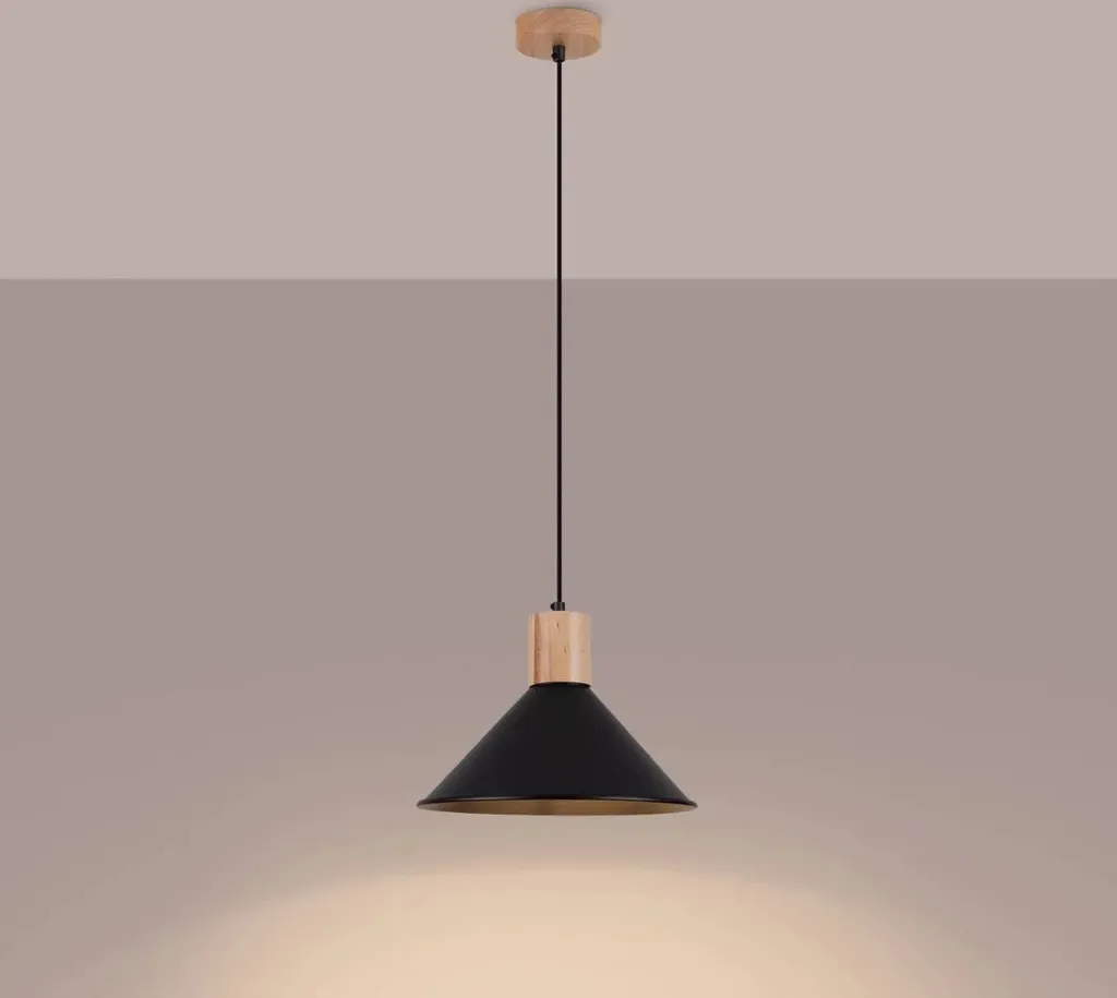 Lampadario Moderno JAGA Nero Sollux - Design Scandinavo Acciaio E27 - 16