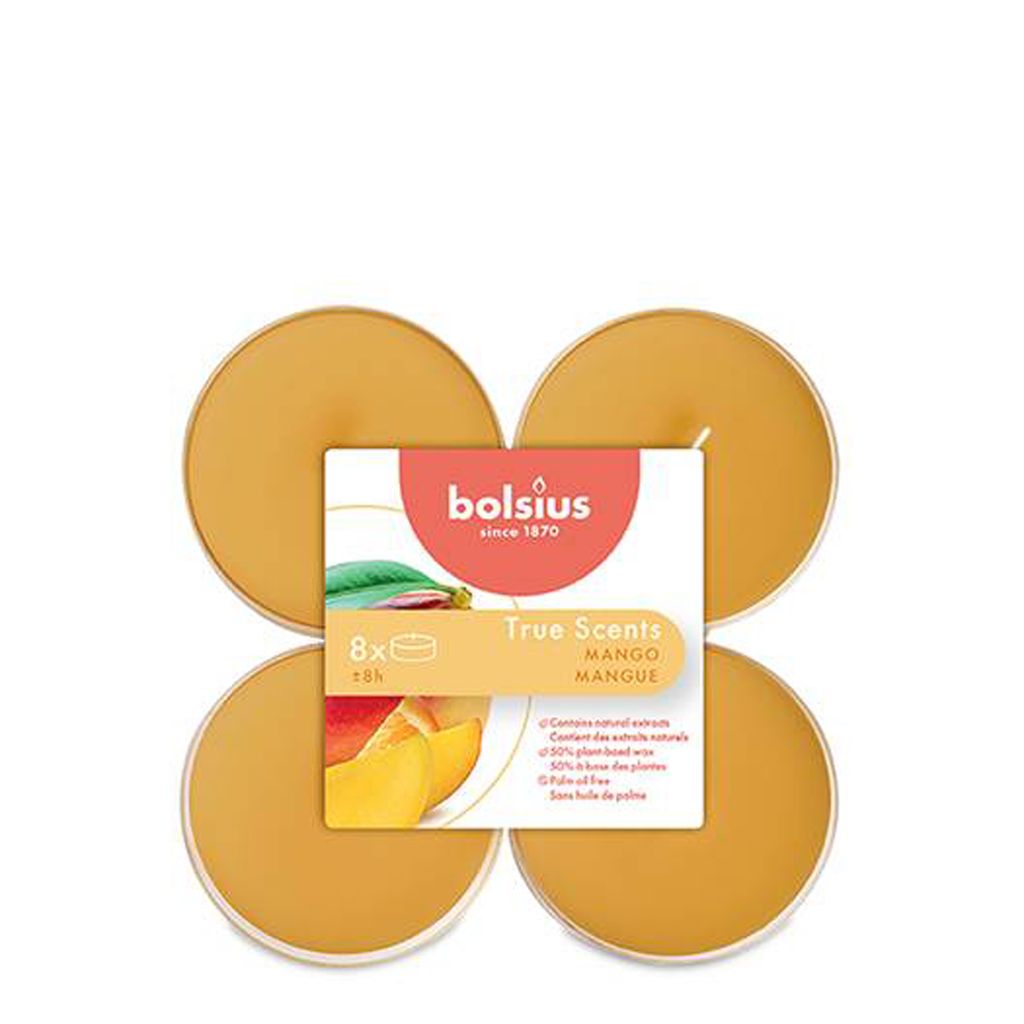Bolsius Maxi-Lights Mango 8 kusov Obrázok produktu 