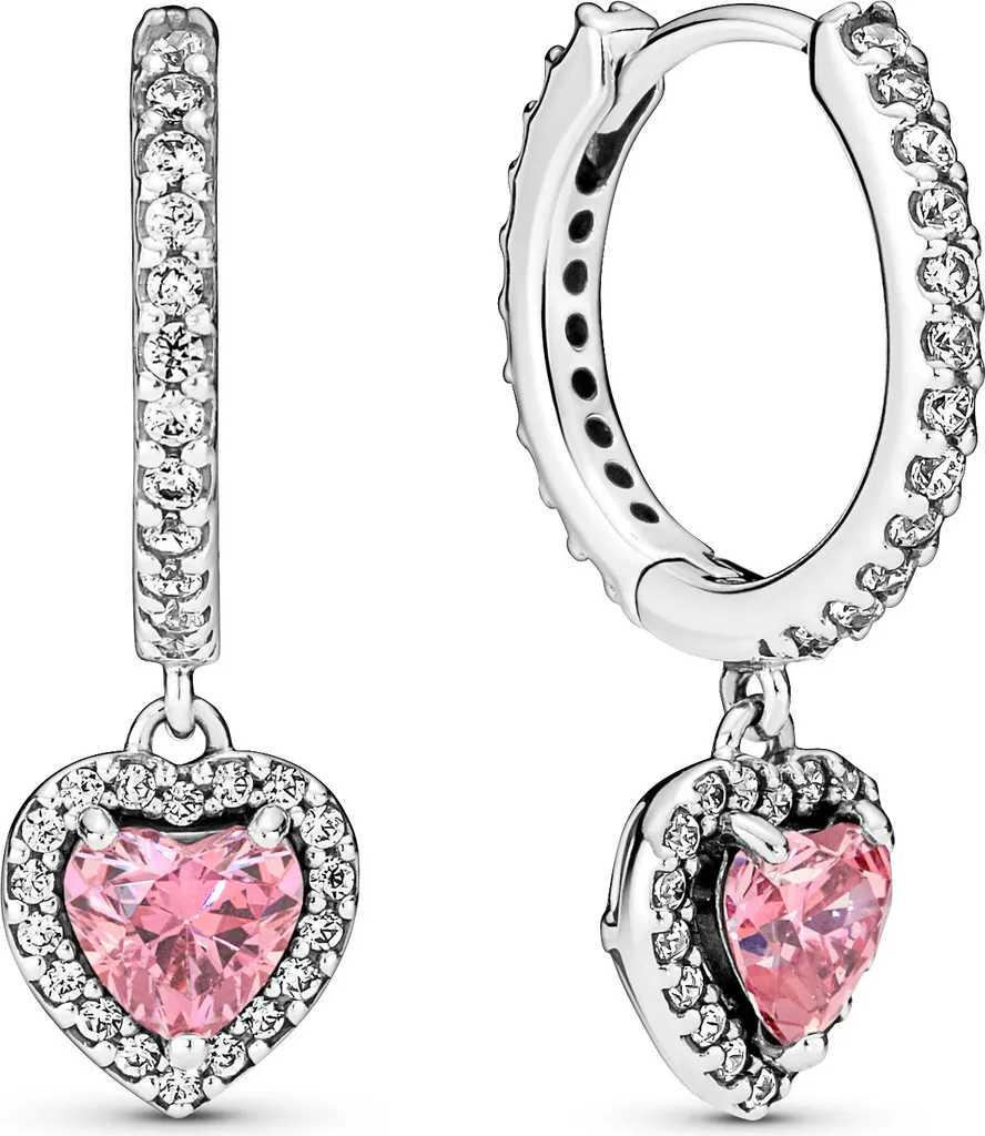 Boucles d'oreilles Cœur Étincelant Pandora : Éclat Rayonnant et Raffiné