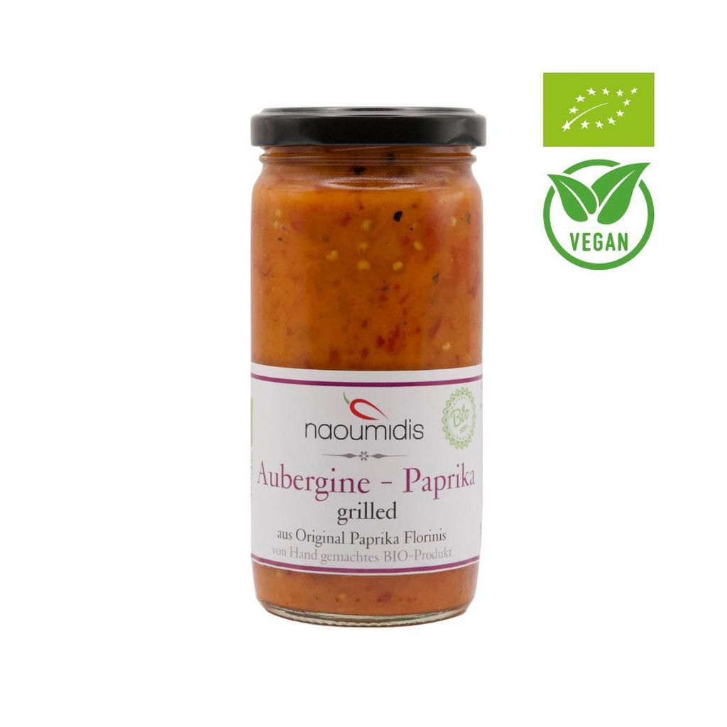 Paprika mit Aubergine - Melitzanopiperia