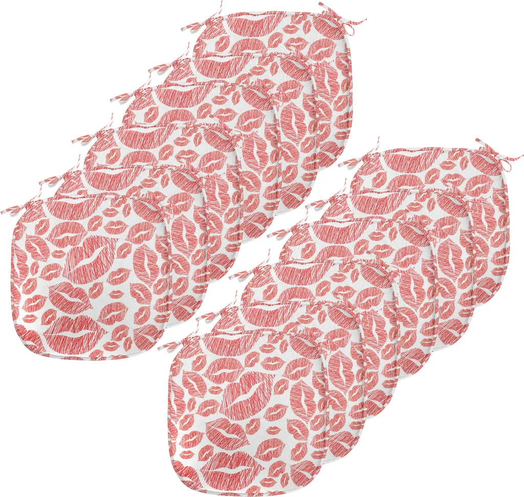 Set 12 Cuscini Sedie Cucina 40x40 ABAKUHAUS Design Vintage Lips