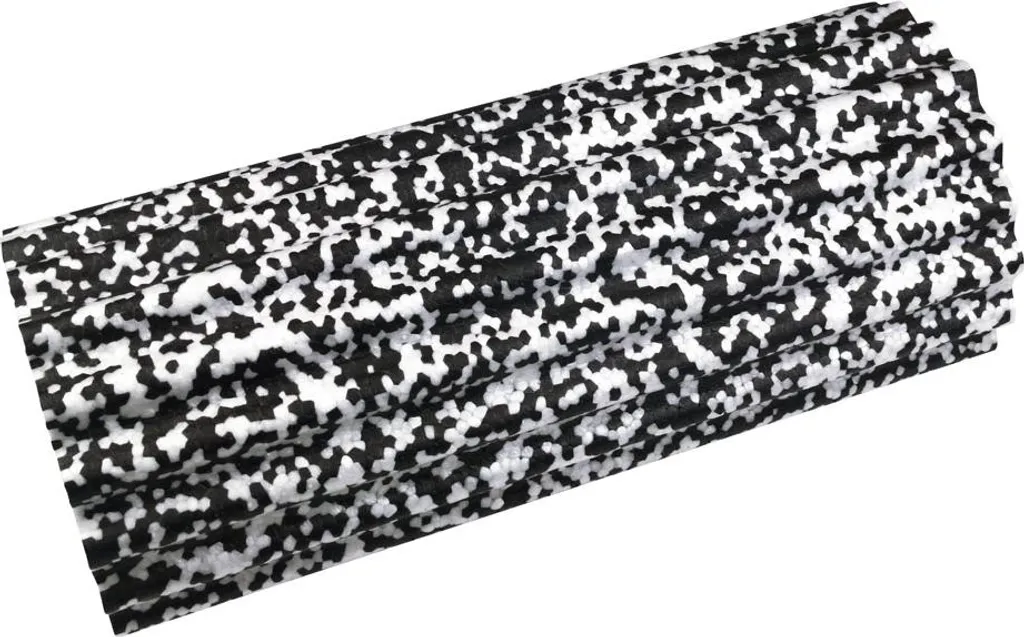 Rouleau de massage Urban Fitness blanc noir haute densité 15x45 cm