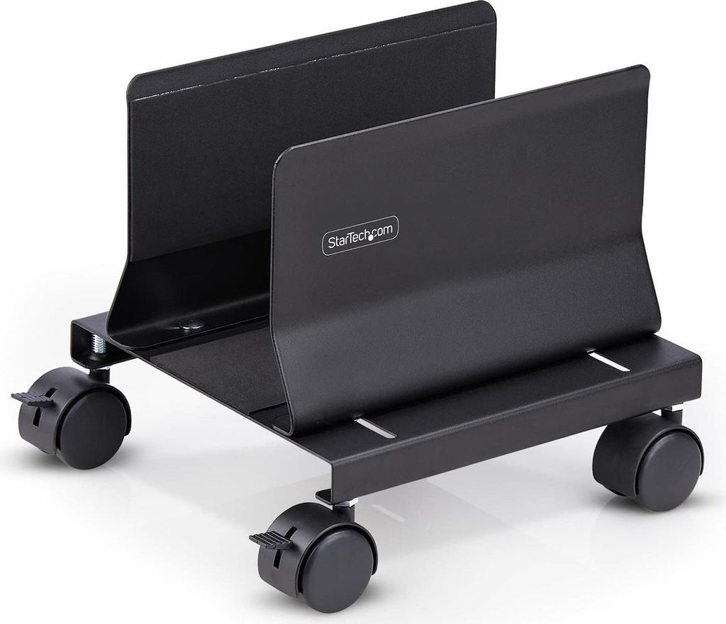 StarTech.com Computer Tower Cart Rolling CPU Caddy w/ Wheels, Adjustable - Wagen - für Personal-Computer - Stahl - Schwarz
