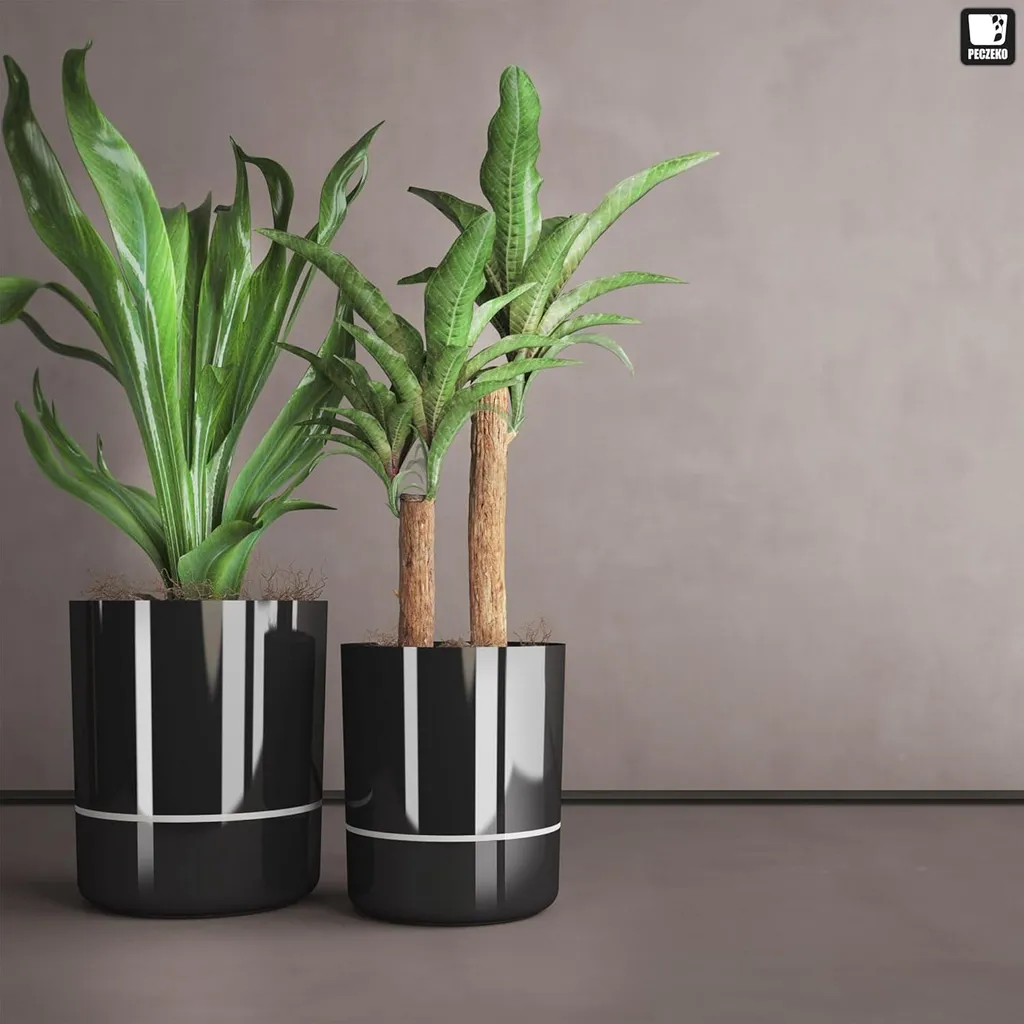 Pots de fleurs noirs 29 cm : la solution chic pour sublimer vos plantes