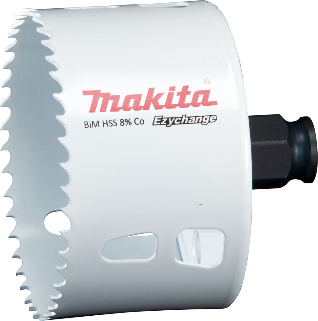 Makita Ezychange HSS BiM Lochsäge für Stahl, Edelstahl, Alu, Holz & Kunststoff, Ø 16 - 152 mm, Lochsägen-Ø:79 mm