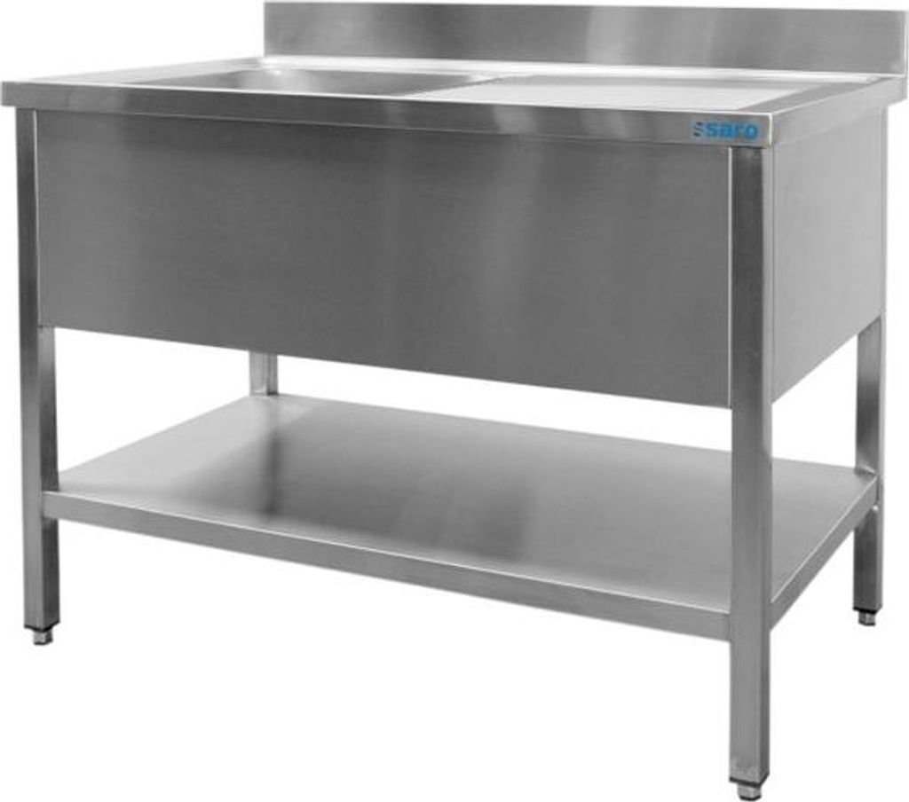 SARO Spültisch 1 Becken, links - B 2000 x T 700 mm