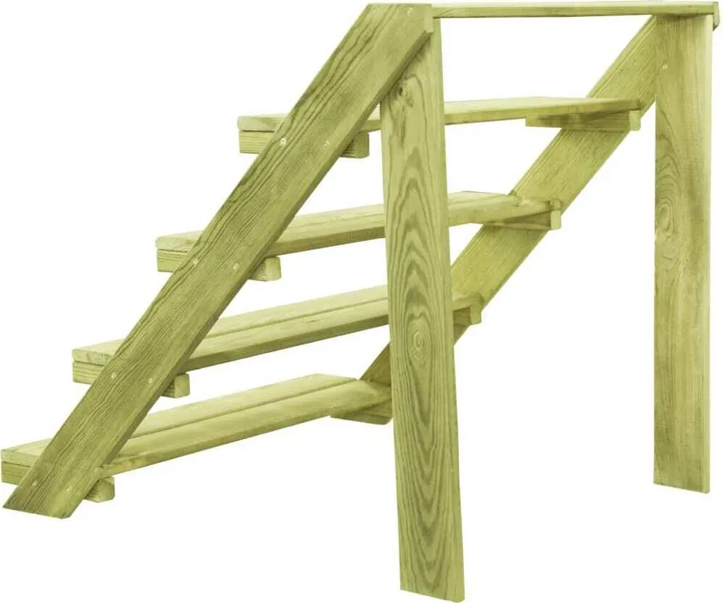 Bac à fleurs en bois de pin traité 80 cm résistant aux intempéries - 3