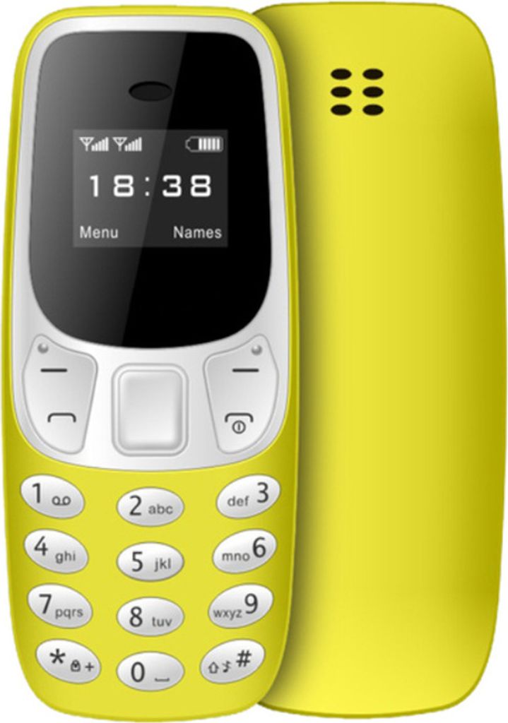 L8star Bm10 Mini Mobil Telefon Dual Sim Karte mit Mp3 Player Fm Entsperren Handy Voice Change Dialing Gelb