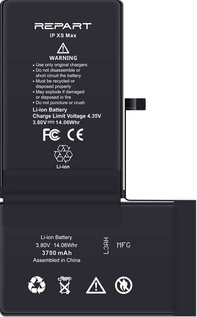 REPART Akku für Apple iPhone XS Max 3700mAh Handy Akku Produktbild 