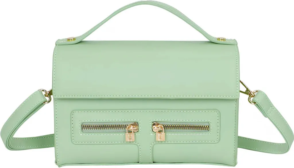 Borsa Donna Gallantry Verde Menta Crossbody Bag Multitasche Chic