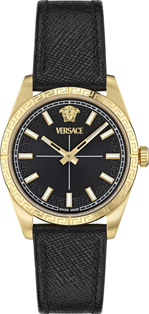 Versace Damenuhr Millenium Lady Schwarz/Gold VE0E00125