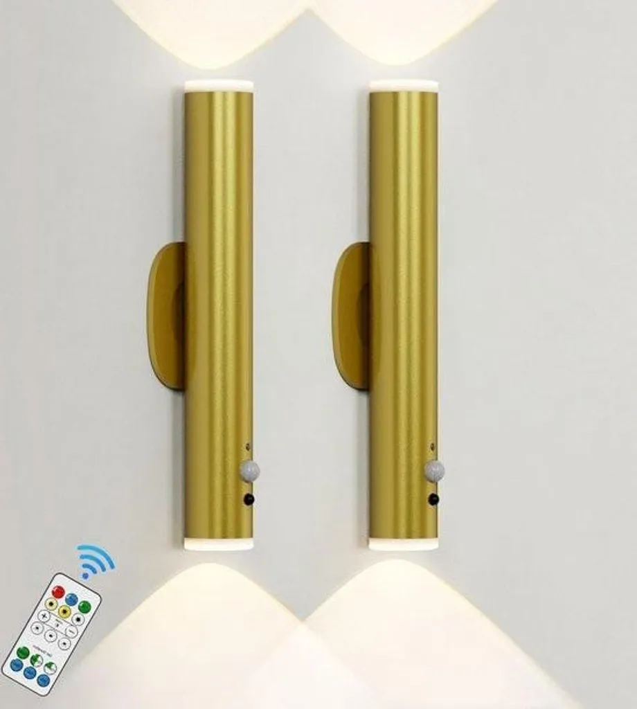 Set 2 Applique Smart Oro: Sensore Movimento e Batteria USB-C