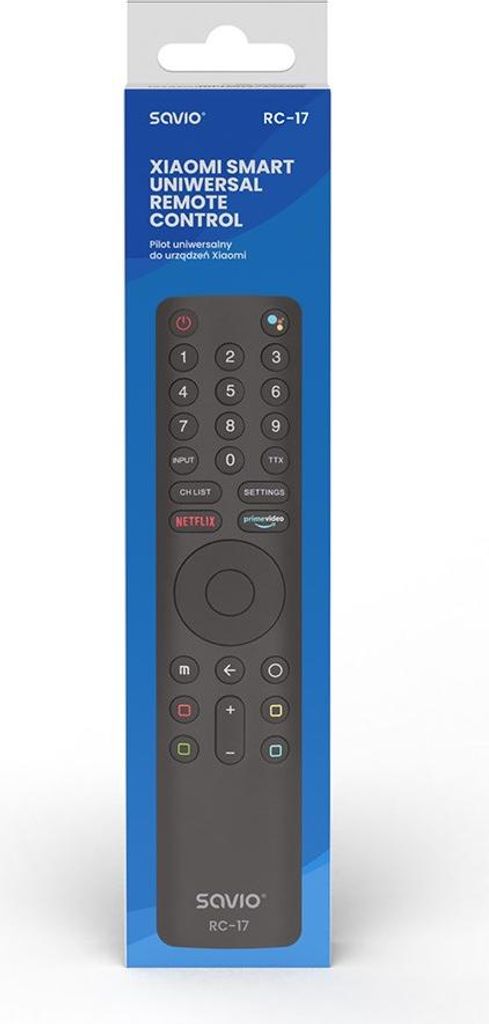Savio SAVPILOTRC17 XIAOMI Fernbedienung IR/Bluetooth TV Tasten drücken
