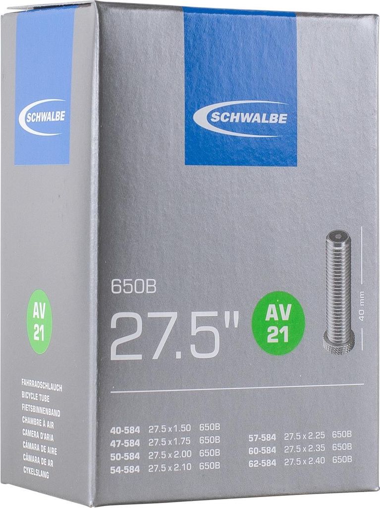 Tube (AV21) - 27,5'' (40/62-584) - Schrader Image du produit 