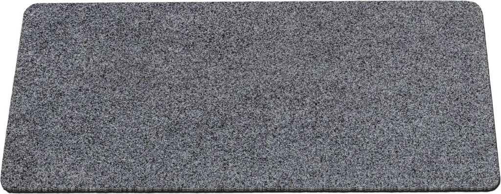 Fußmatte Türvorleger Schmurzfangmatte POET 50x100cm Kräusel Grau Robust Wasserabweisend
