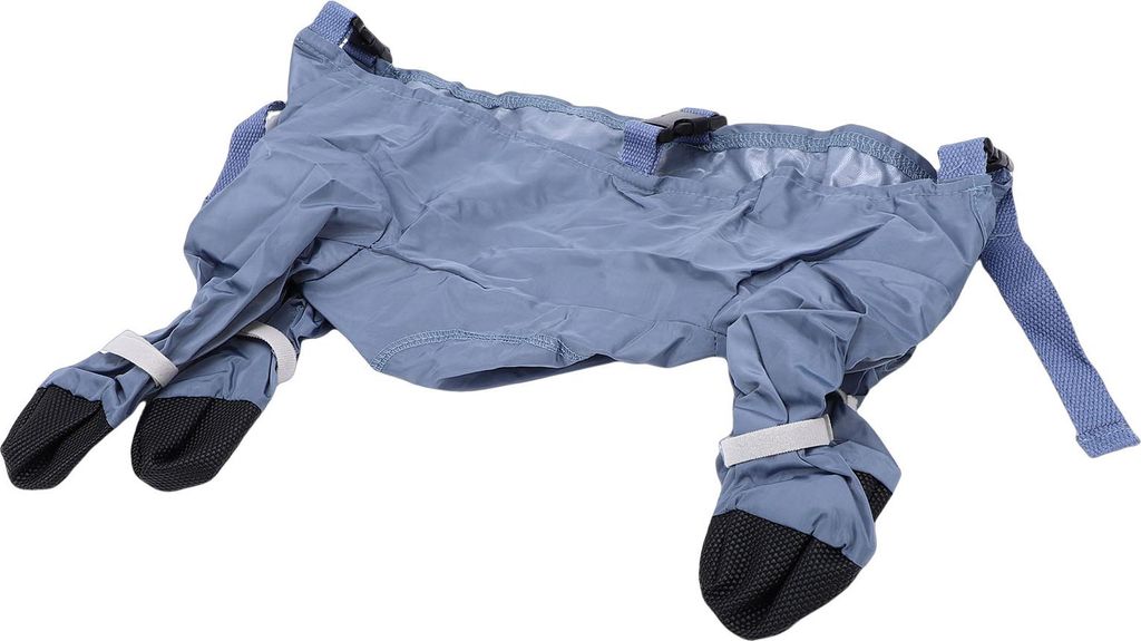 Hundestiefel mit Hosenträgern, atmungsaktiv, wasserdicht, verstellbar, Hundepfotenstiefel, Leggings, Bauchschutz für Spaziergänge im Freien, Sch...