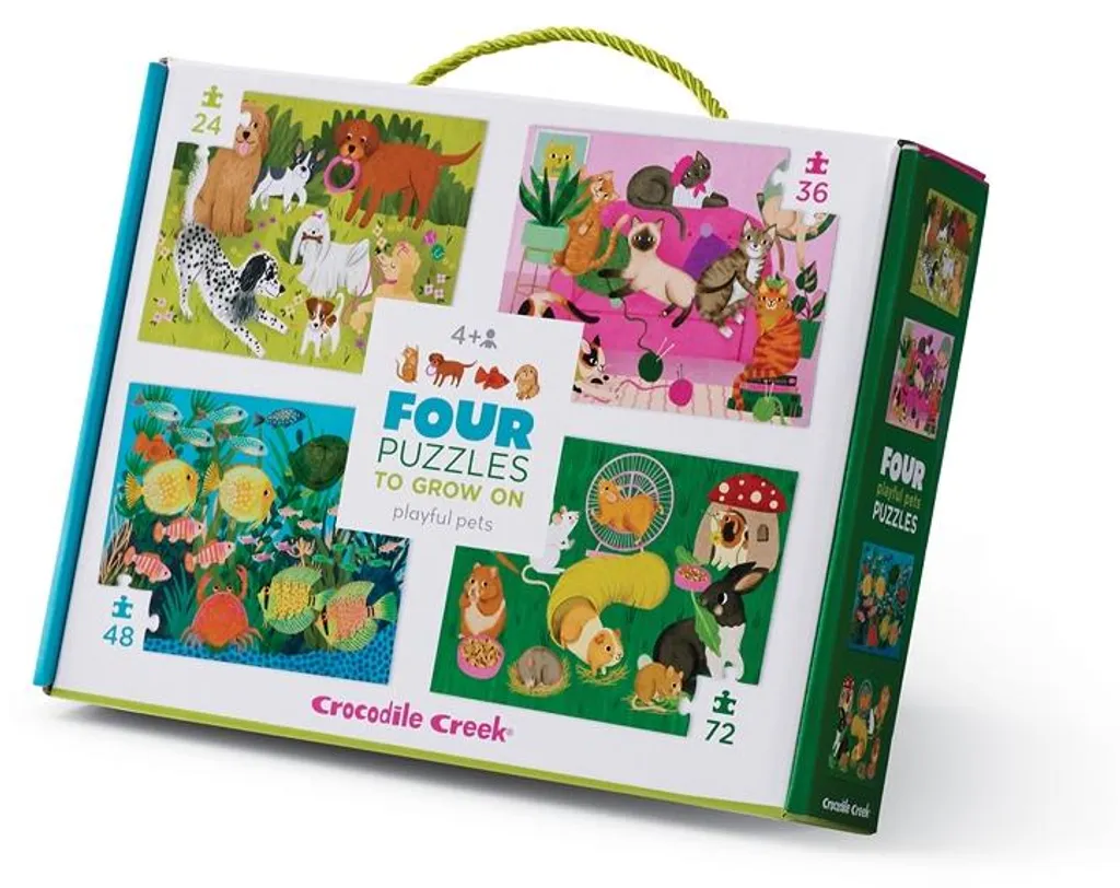Puzzle Crocodile Creek Animaux Domestiques Aide Concentration Enfant