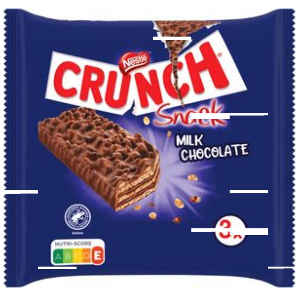 Nestlé Crunch Snack Milk Chocolate 3x33g Produktbild 
