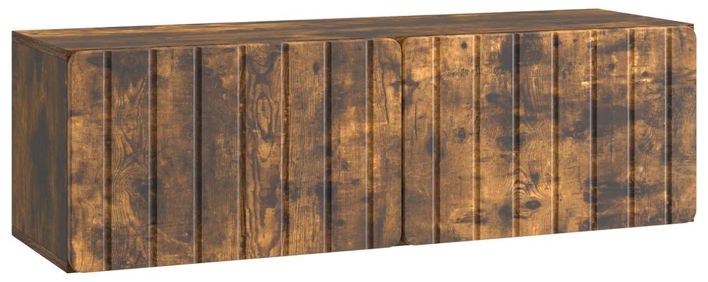 Maison Exclusive - Wandmontierter TV-Schrank Geräucherte Eiche 98 x 31 x 30 cm