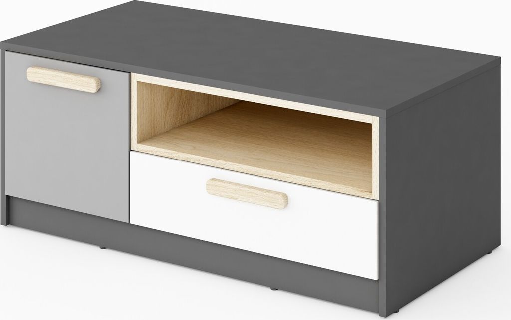 Furniture24 TV Lowboard Pok PO11, Fernsehschrank, TV Tisch, Schrank, TV-Bank, Fernsehtisch, Board