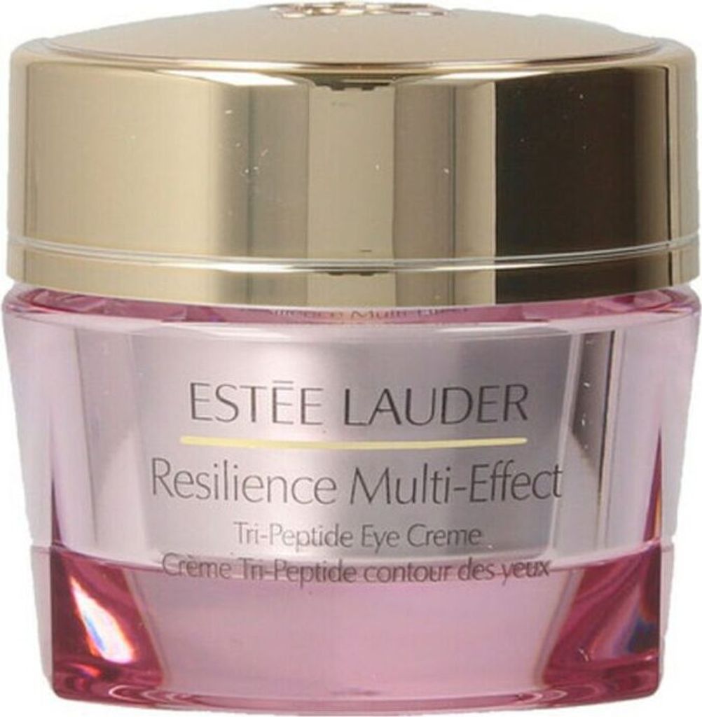 A close-up studio shot of an Estee Lauder eye cream jar.